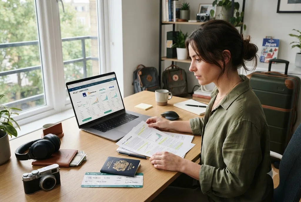 Traveller comparing documents about can you have two travel insurance policies before a trip