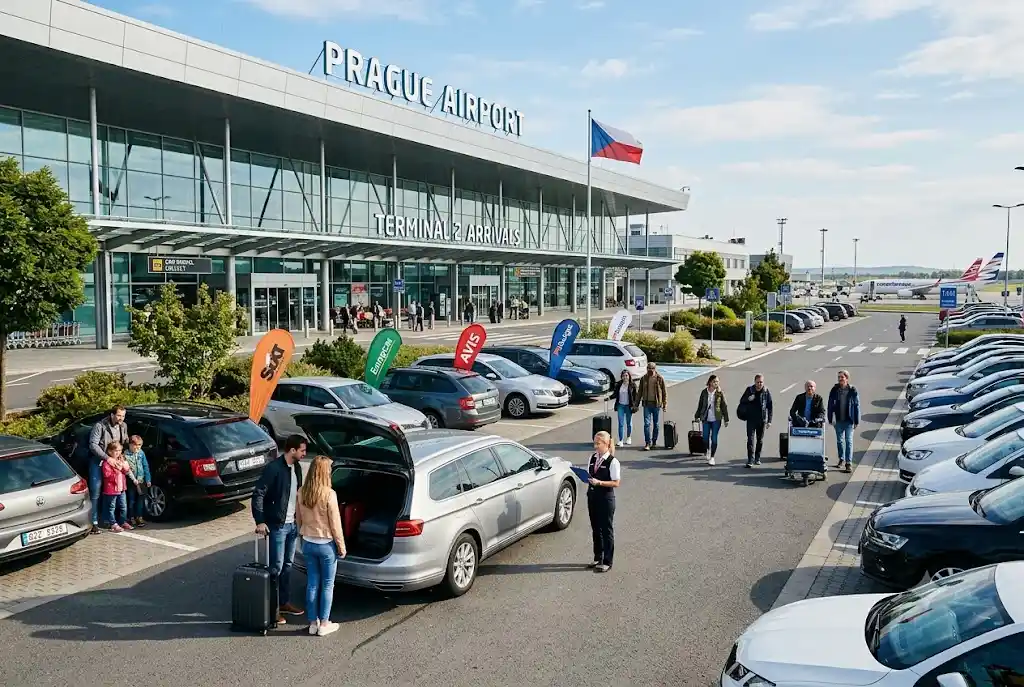 Car rental Prague airport vehicles available for travellers arriving in the Czech Republic