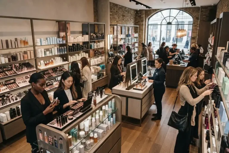 Beauty queens near me with cosmetics, haircare and beauty products in a UK shop