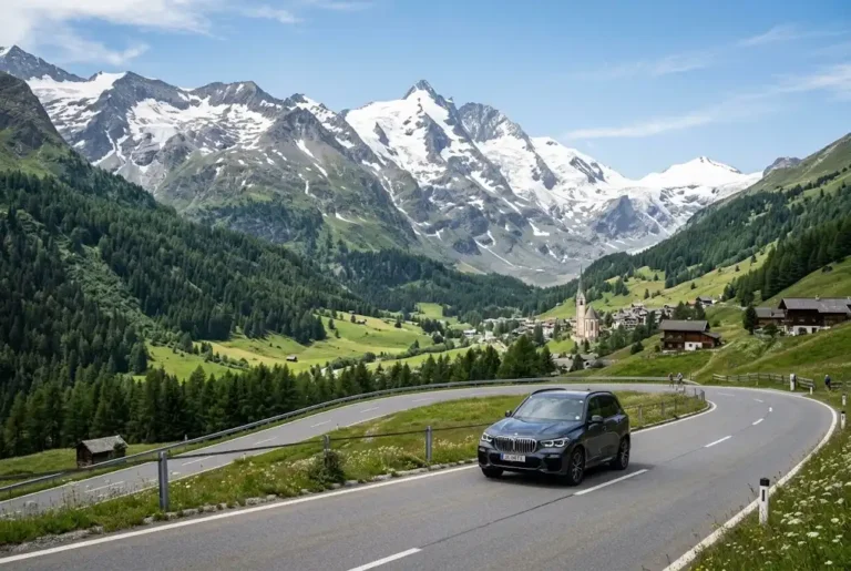Car Rental Austria: Complete Guide for UK Travellers Car rental Austria on a scenic Alpine road