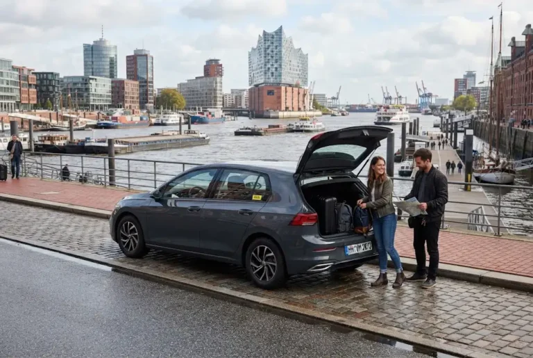 Car Rental Hamburg Germany: A Practical Guide for Travellers Car rental Hamburg Germany vehicle near Hamburg waterfront