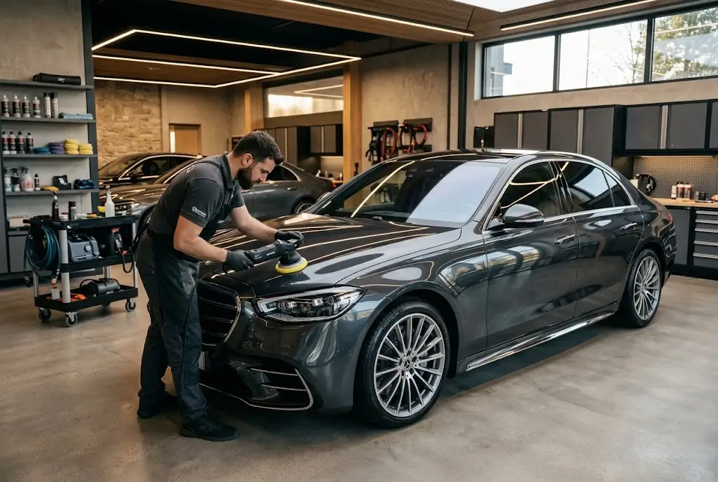 Pre-sale car detailing in Chicago with professionally polished vehicle paint